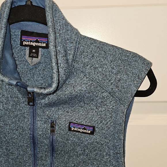 Patagonia Heathered Blue Better Sweater Fleece Vest (XS) - Picture 3 of 9